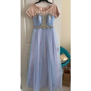 Purple / blue prom dress with sequins. Worn once!